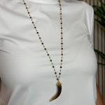 Collar Cuerno Marrón