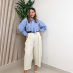 Pantalón Bombacho Celia Blanco Roto