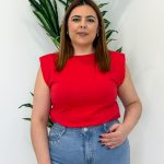 Camiseta Hombreras Rojo