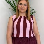 Blusa Cata Rosa y Granate