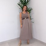 Vestido Leire Taupe